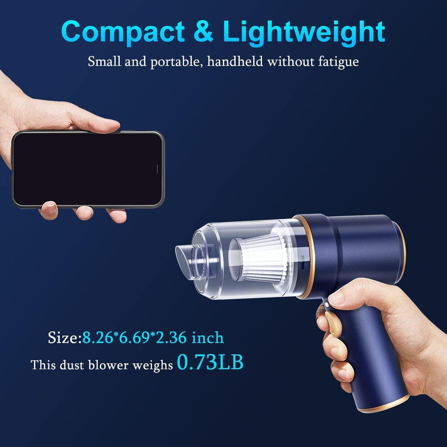 🏷️ 🔋 Mini Cordless Vacuum Cleaner – Smart, Powerful & Portable!